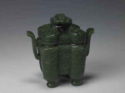 图片[3]-Jasper four-column furnace, bottle and box-China Archive